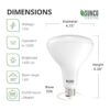 Sunco Lighting Paquete de 16 bombillas LED BR40 luz de_2