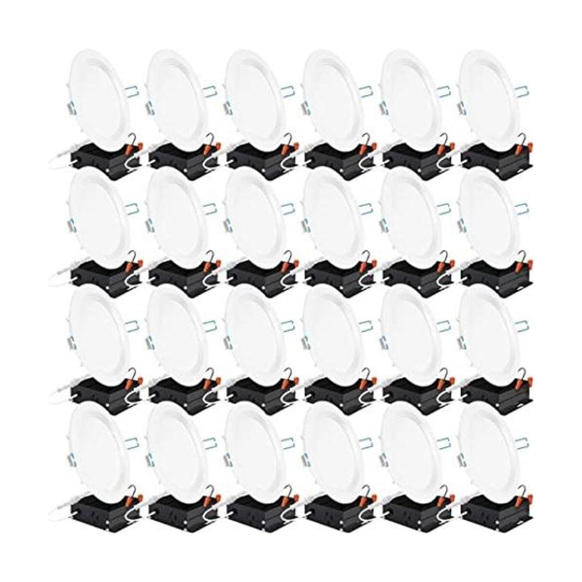 Sunco Lighting Juego de 24 luces LED delgadas de 6