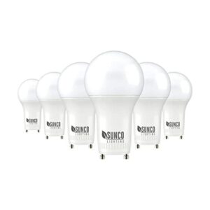 Sunco Lighting Bombilla LED GU24 de 2 clavijas A19 blanco_1