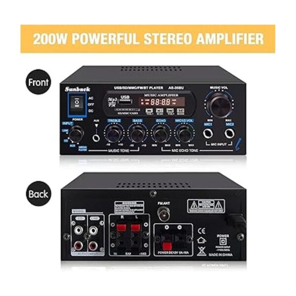 Sunbuck Amplificadores de audio Bluetooth inalámbricos_2