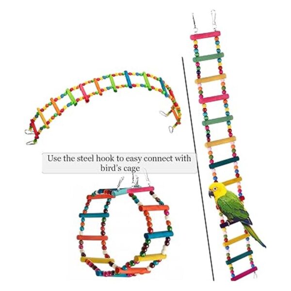 SunGrow Puente de escalera para pájaros ayuda a las aves