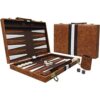 Sun Flair Backgammon Juego de cuero sintético de 15_1