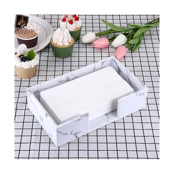 Sumnacon Servilletero rectangular para mesa de comedor