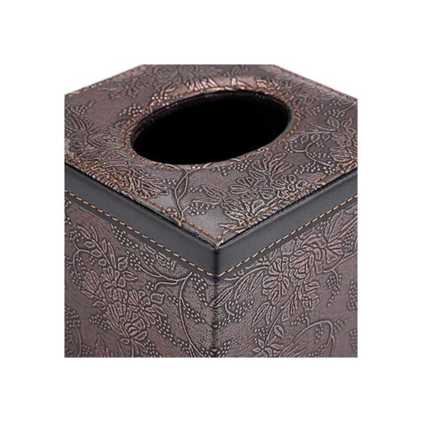 Sumnacon Elegante soporte para caja de pañuelos de piel