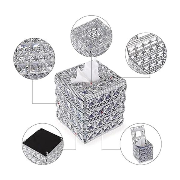 Sumnacon Cubierta cuadrada de cristal para caja de