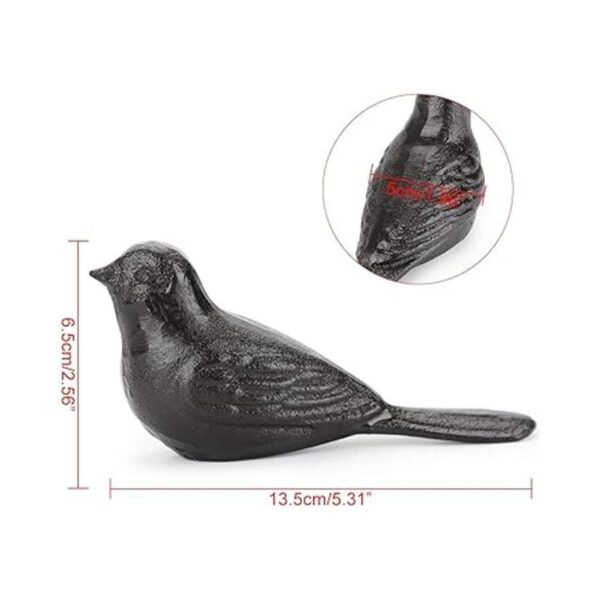 Sumnacon Tope de puerta de hierro fundido para pájaros