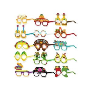 Suministros para fiestas 15 pares de gafas de papel con