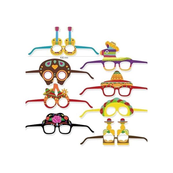 Suministros para fiestas 15 pares de gafas de papel con