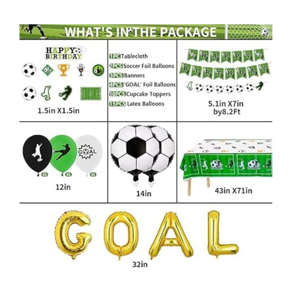 Suministros para fiestas de fútbol Juego de 3 banderas_2