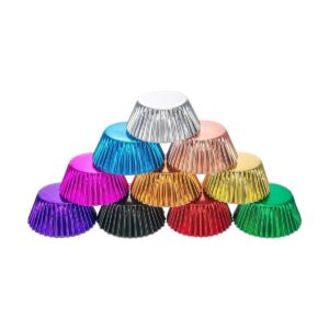 Sumind Forros de papel de aluminio de 10 colores para