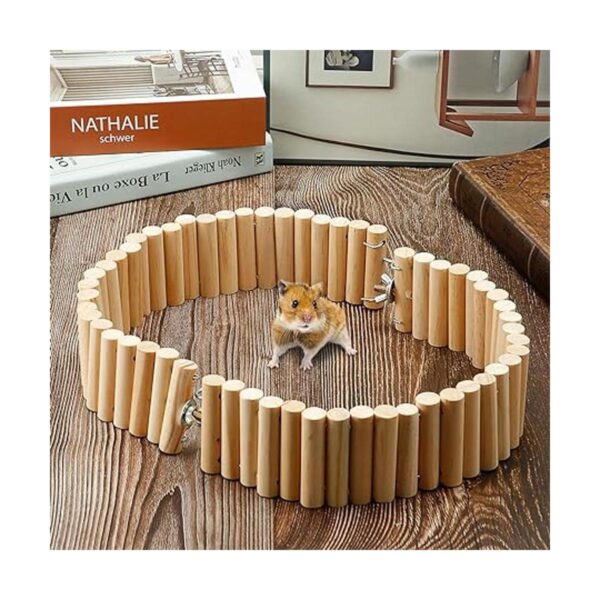 Sumind Puente de madera para mascotas 2 piezas de puente