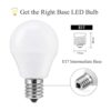 SumVibe Bombilla LED E17 equivalente a 5 W 50 W blanco_3