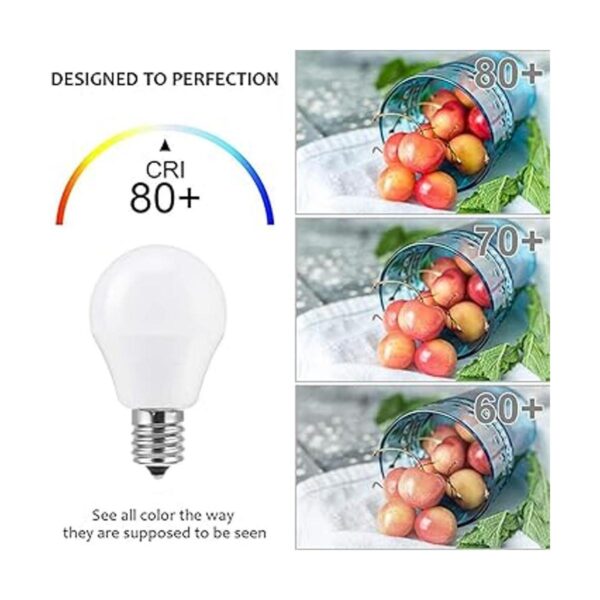 SumVibe Bombilla LED E17 equivalente a 5 W 50 W blanco_5