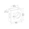Sumbin Protector de puerta para puerta 1.4 in de grosor_5