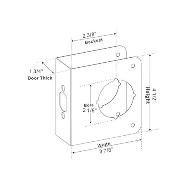 Sumbin Protector de puerta para puerta 1.4 in de grosor_5