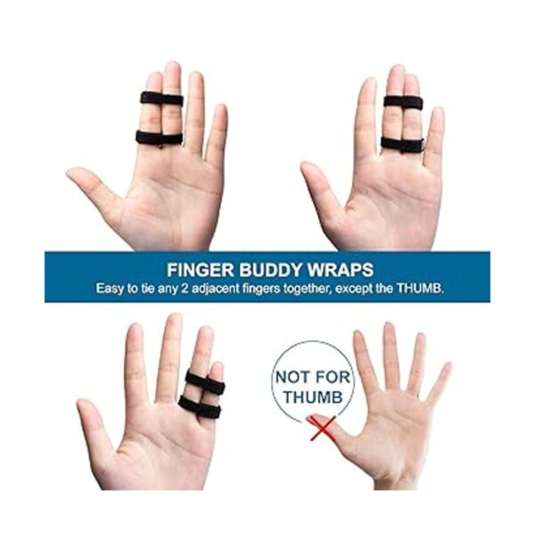Sumifun Buddy Juego de 10 cintas para dedos para dedos_3