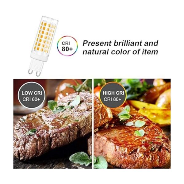 SumVibe Bombilla LED G9 de 6 W 60 W G9 540 lm luz_4