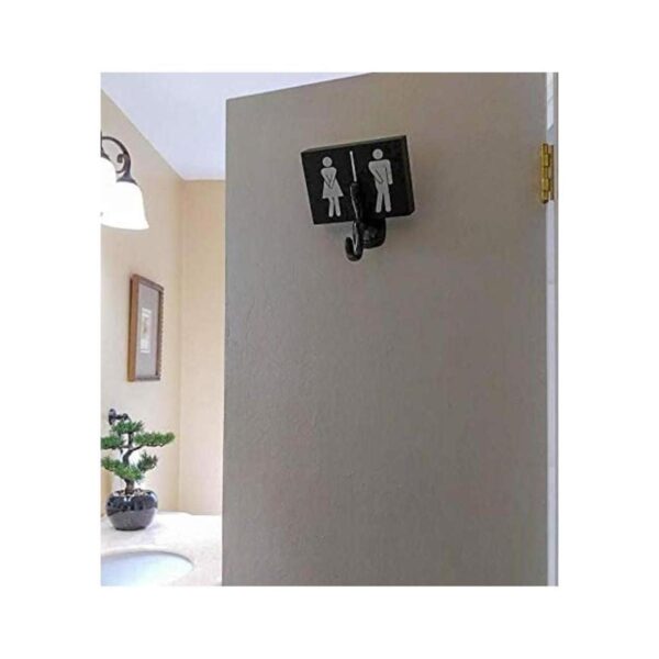 Sukha Home Letreros divertidos de baño bonito letrero