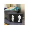 Sukha Home Letreros divertidos de baño bonito letrero