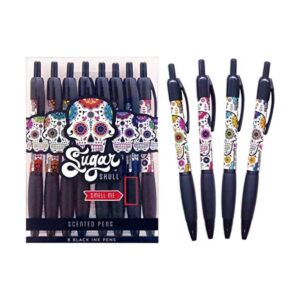 Sugar Skull Smens Bolígrafos perfumados tinta negra_1