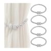 Sujetadores magnéticos brillantes para cortinas soportes