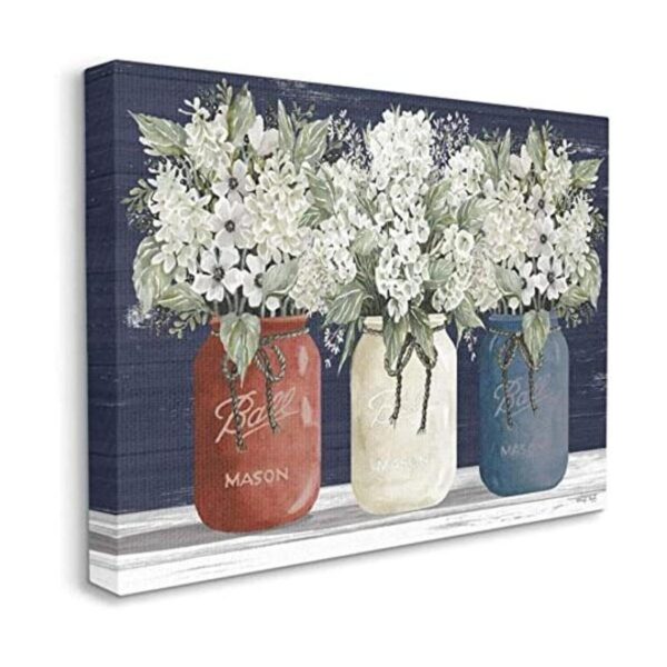Stupell Industries Americana Ramos de flores rústicas con_1
