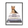 Stupell Industries Book Stack Yorkie Arte de pared_1