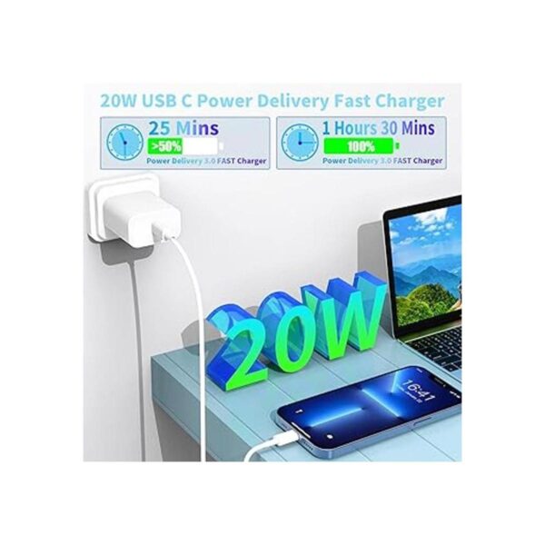 Stuffcool Cargador rápido de 20 W USB C con carga rápida