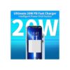 Stuffcool Cargador rápido de 20 W USB C con carga rápida