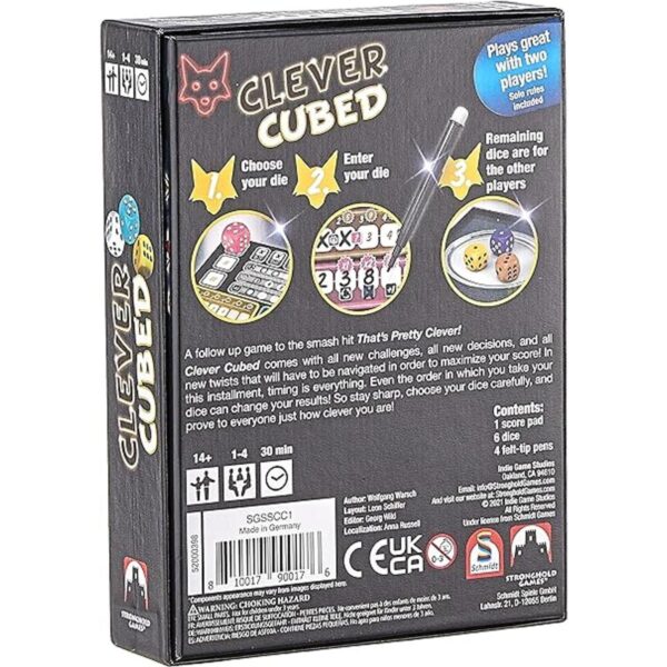 Stronghold Games Clever Cubed Juego de mesa Negro_2