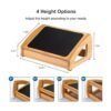 StrongTek Reposapiés ergonómico para debajo del_3