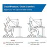 StrongTek Reposapiés ergonómico para debajo del_2