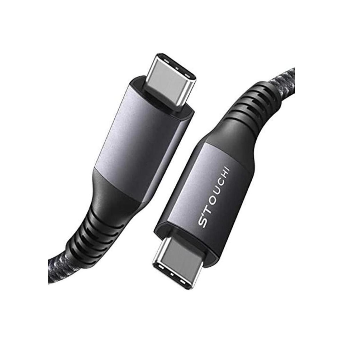 Stouchi Cable USB C a USB C de 100 W y 10 pies carga