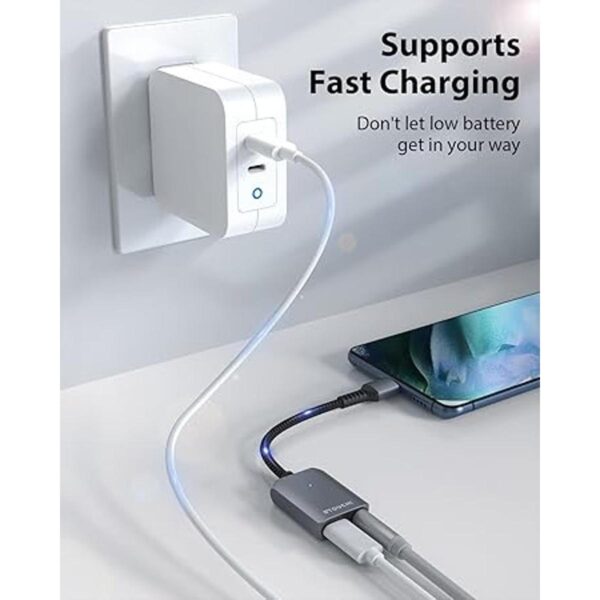 Stouchi Adaptador de auriculares y cargador USB C a 0.138_2