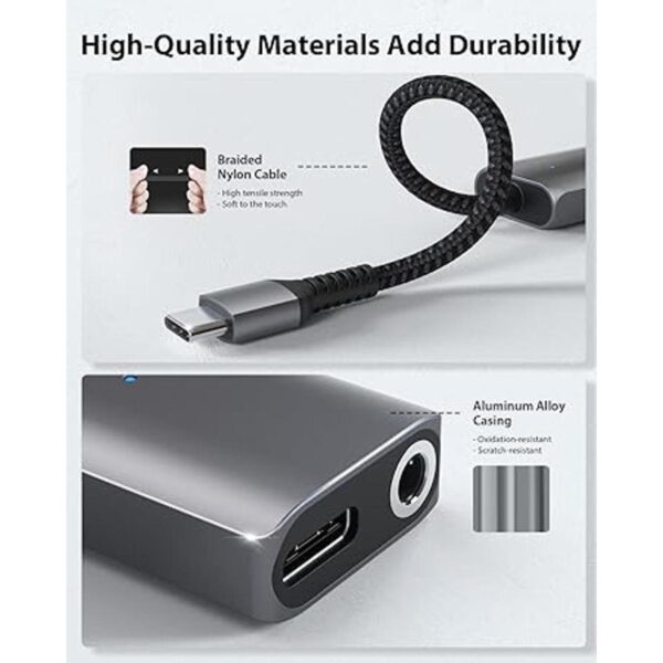 Stouchi Adaptador de auriculares y cargador USB C a 0.138_3