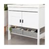StorageWorks Cestas de mimbre de 3 secciones para