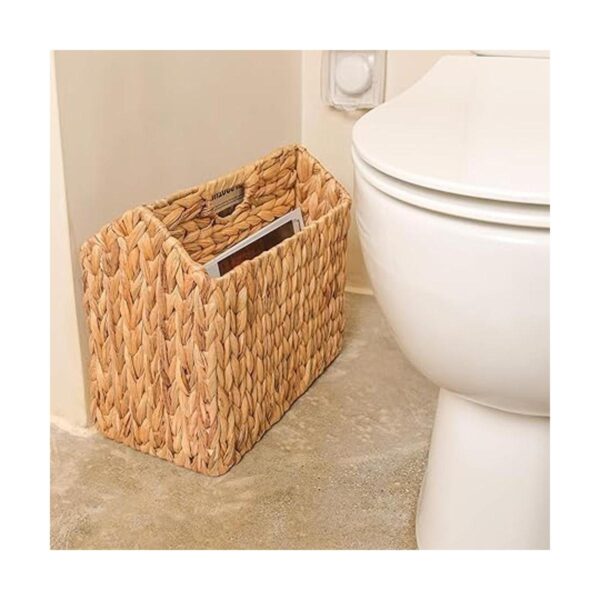 StorageWorks Soporte para revistas tejido a mano cesta de