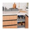 StorageWorks Cestas de mimbre de 3 secciones para