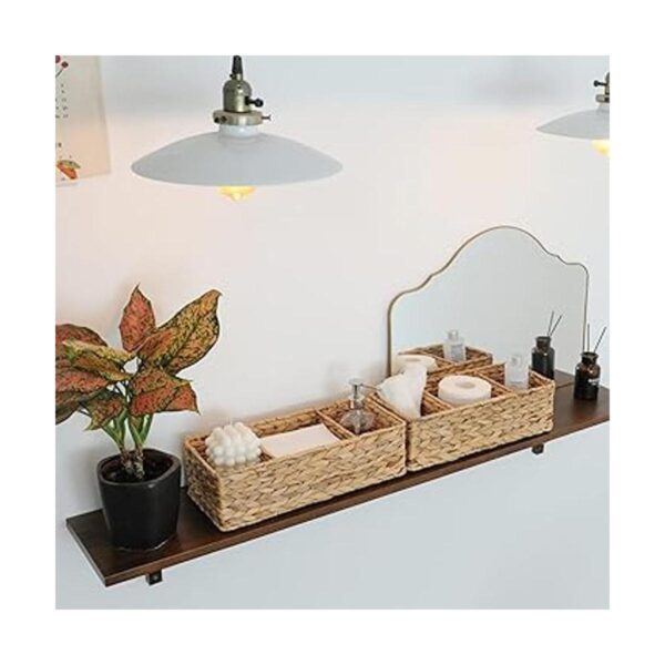 StorageWorks 3Section Wicker Baskets for Shelves_6