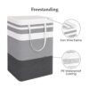 StorageRight Canasta de lavandería plegable grande con_3