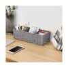 StorageWorks Cestas de mimbre de 3 secciones para