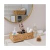 StorageWorks 3Section Wicker Baskets for Shelves_2
