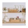 StorageWorks 3Section Wicker Baskets for Shelves_3