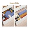 StorMiracle Drawer Organizer Divider Foldable Closet