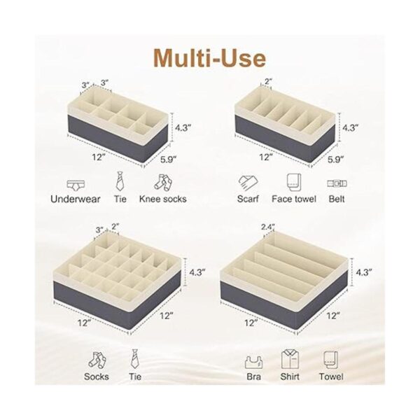 StorMiracle Drawer Organizer Divider Foldable Closet