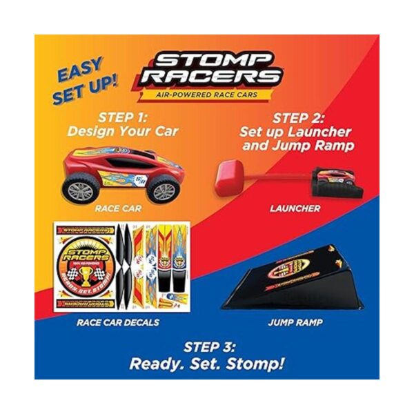 Stomp Racers STEM Pistola y rampa de coche de juguete_2