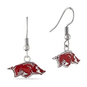 Stone Armory Arkansas Aretes colgantes rojos grandes para_1