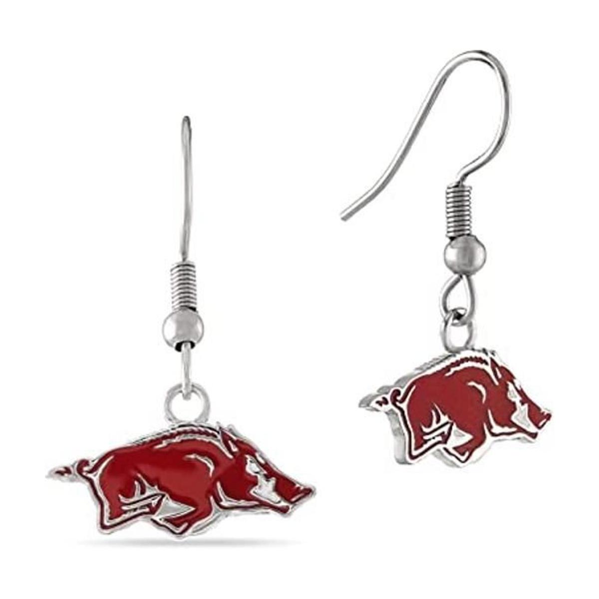 Stone Armory Arkansas Aretes colgantes rojos grandes para