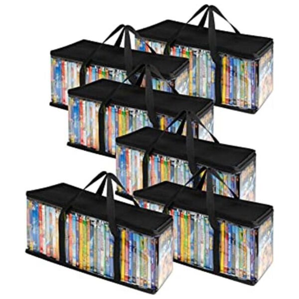 Stock Your Home Bolsas de almacenamiento de DVD juego de