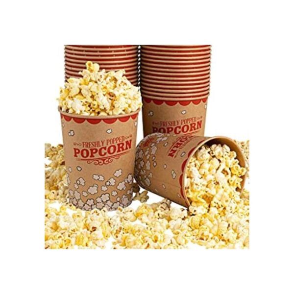 Stock Your Home Cubos de palomitas de maíz Kraft de 32_1